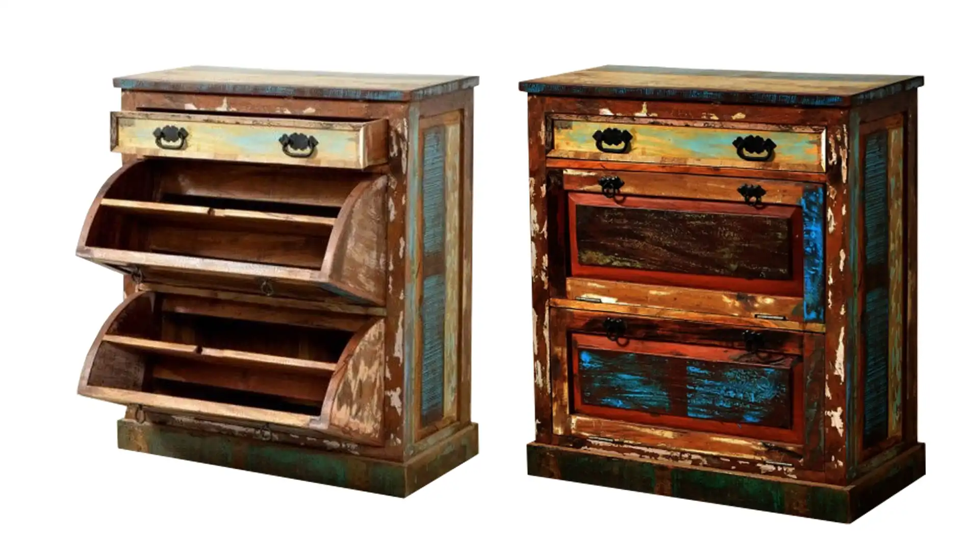 Reclaimed Wood Vintage Shoe Closet - popular handicrafts